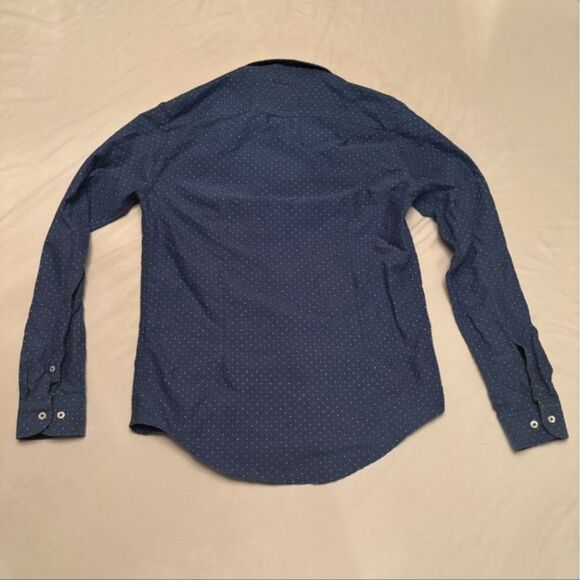 Denim & Flower Blue Button Up Long Sleeve Shirt size medium - Picture 3 of 5
